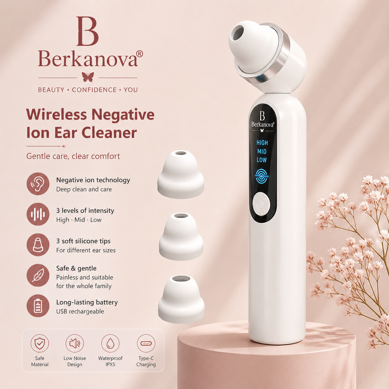 HD Blackhead Remover Vacuum with LED Display