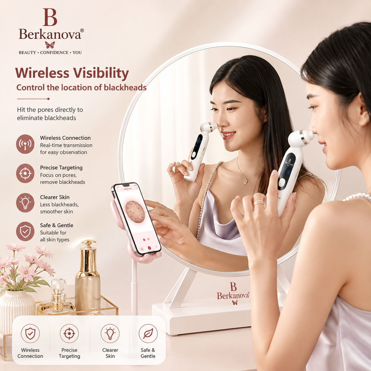 HD Blackhead Remover Vacuum with Built-in Camera