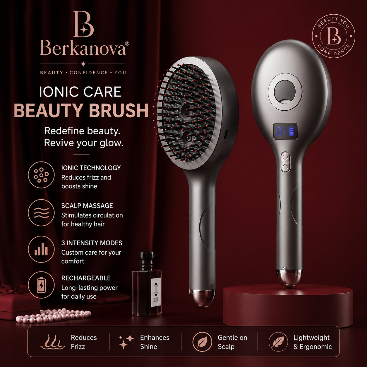 Portable Red Light Therapy Hair Growth Comb