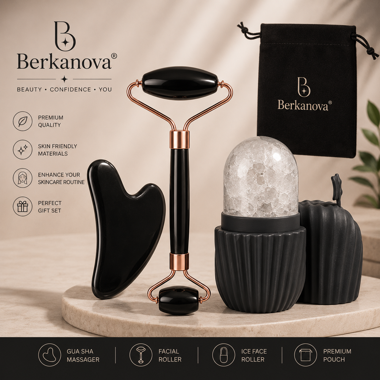 Reusable Facial Ice Roller for Glowing Skin