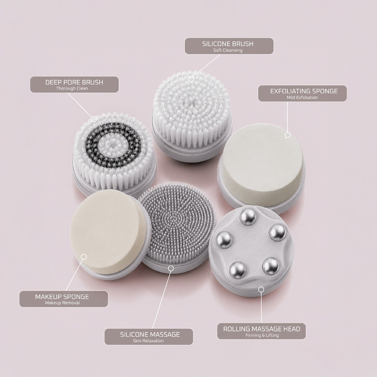 Electric Silicone Facial Cleansing Brush 3-Speed Waterproof