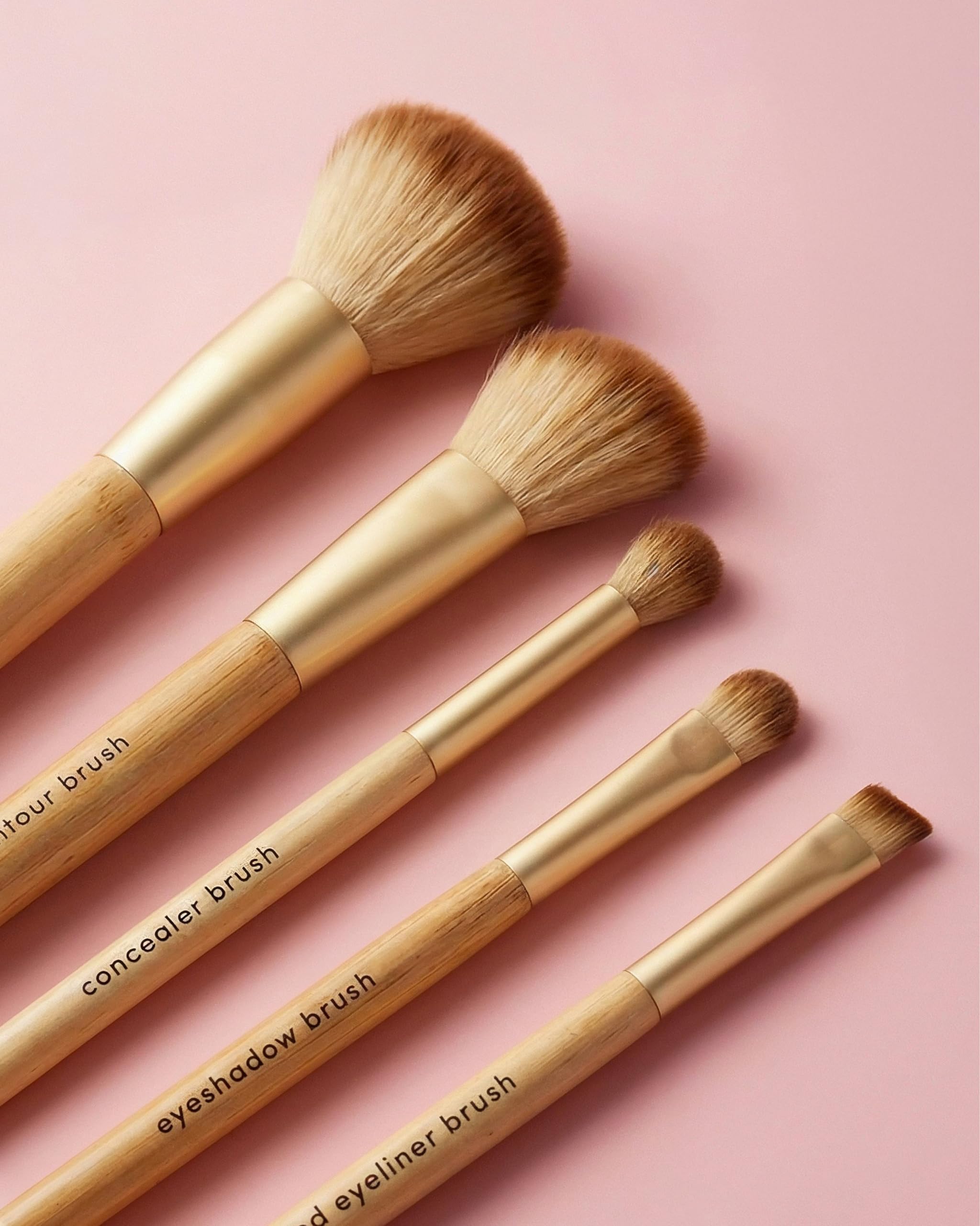 Berkanova Make-Up Brush and Blending Sponge Set, 7 Piece