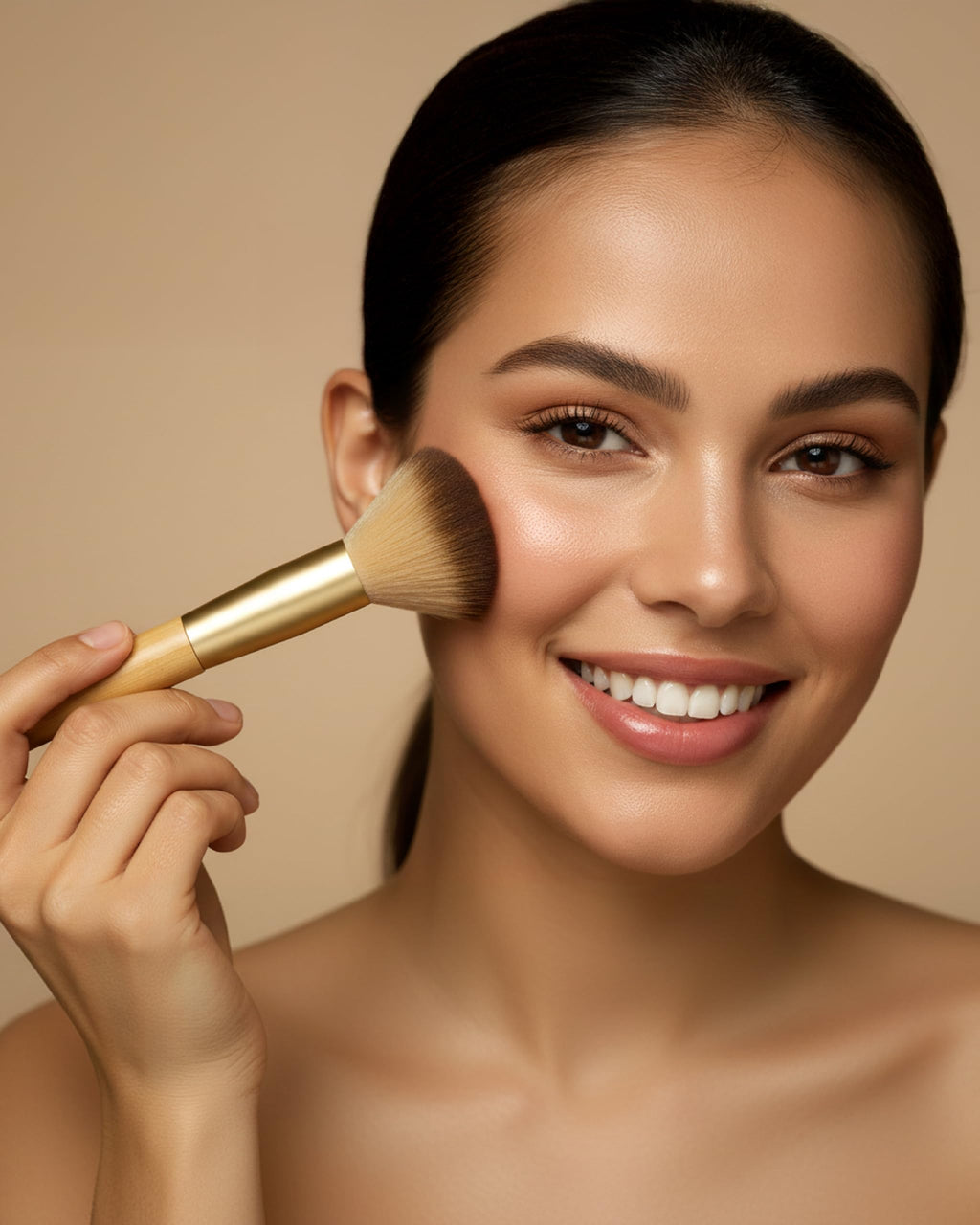 Berkanova Make-Up Brush and Blending Sponge Set, 7 Piece