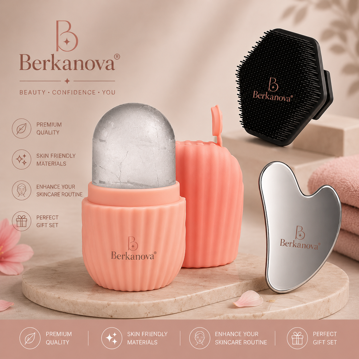 Facial Ice Roller for Puffy Face and Skin Care