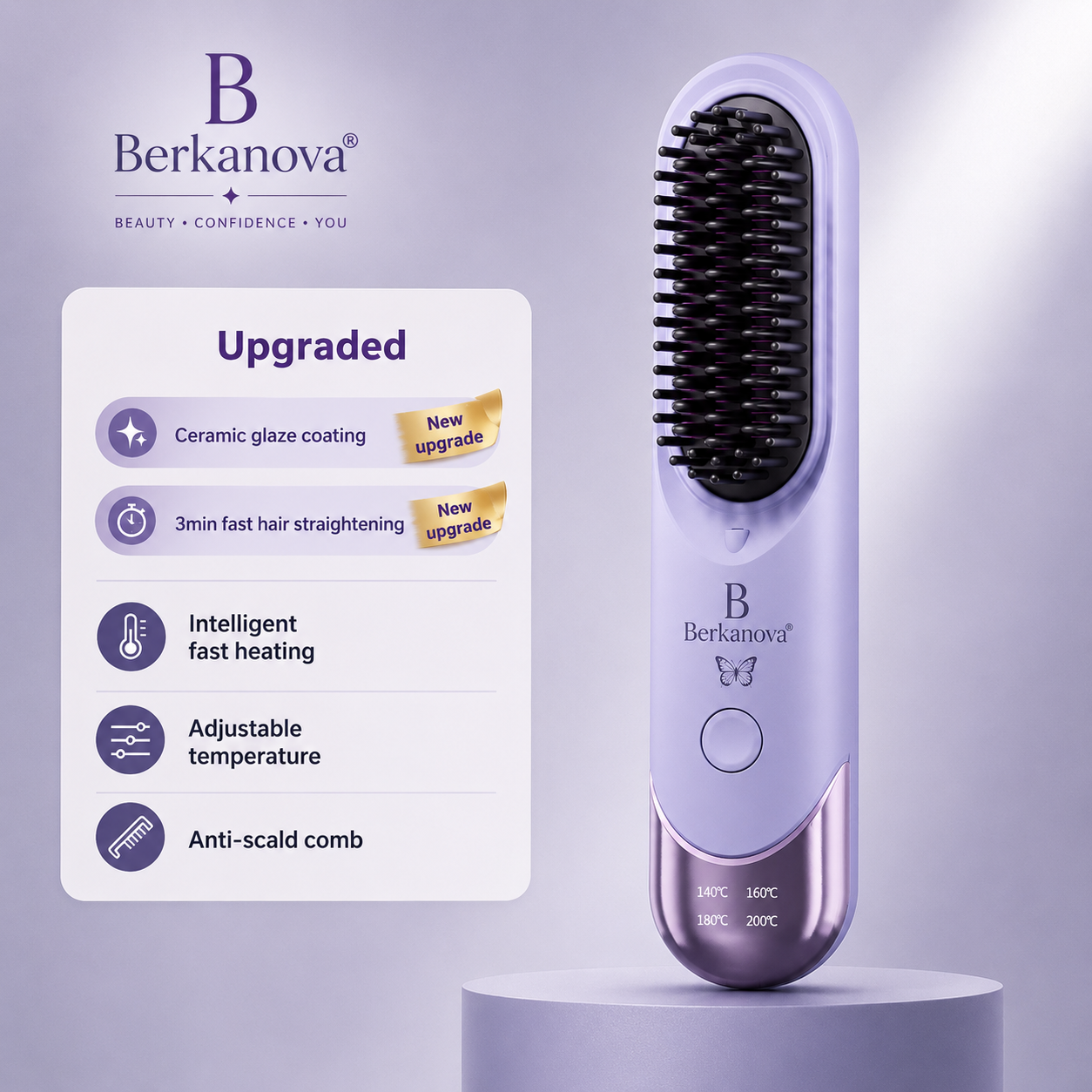 Portable Ionic Hair Care Comb for Healthy Hair