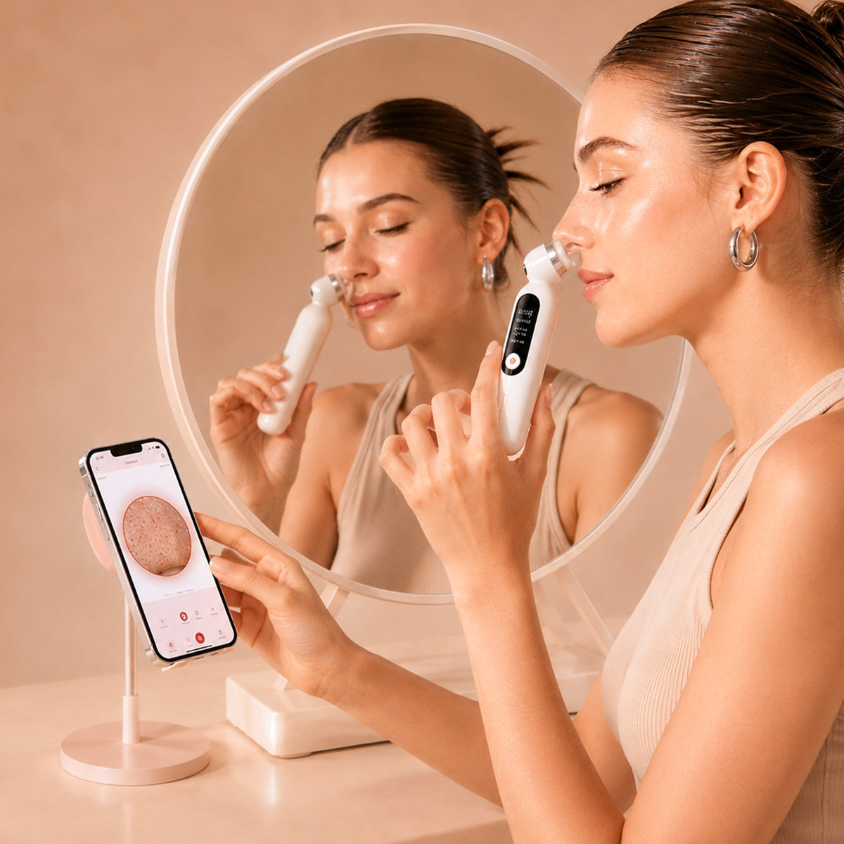 HD Blackhead Remover Vacuum with Camera & LED Display