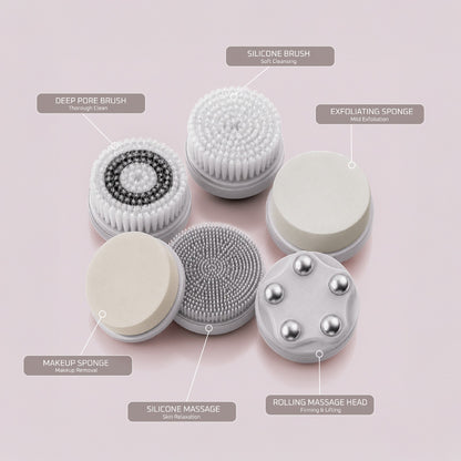 Electric Silicone Facial Cleansing Brush 3-Speed Waterproof