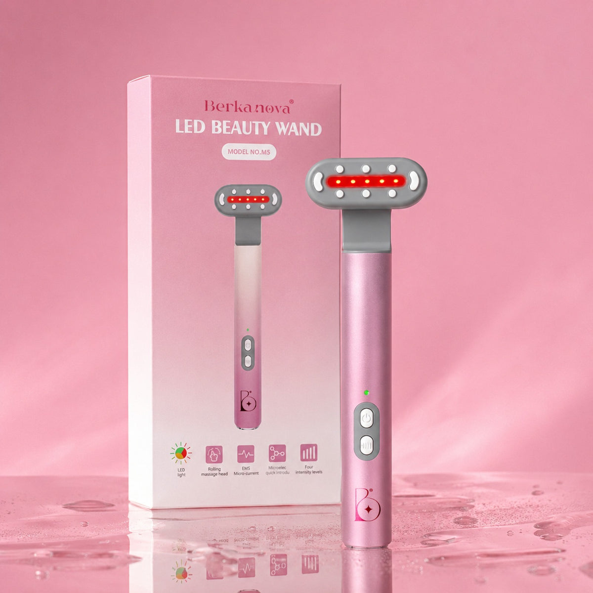 Microcurrent Eye Massager with Heat & 360° Vibration