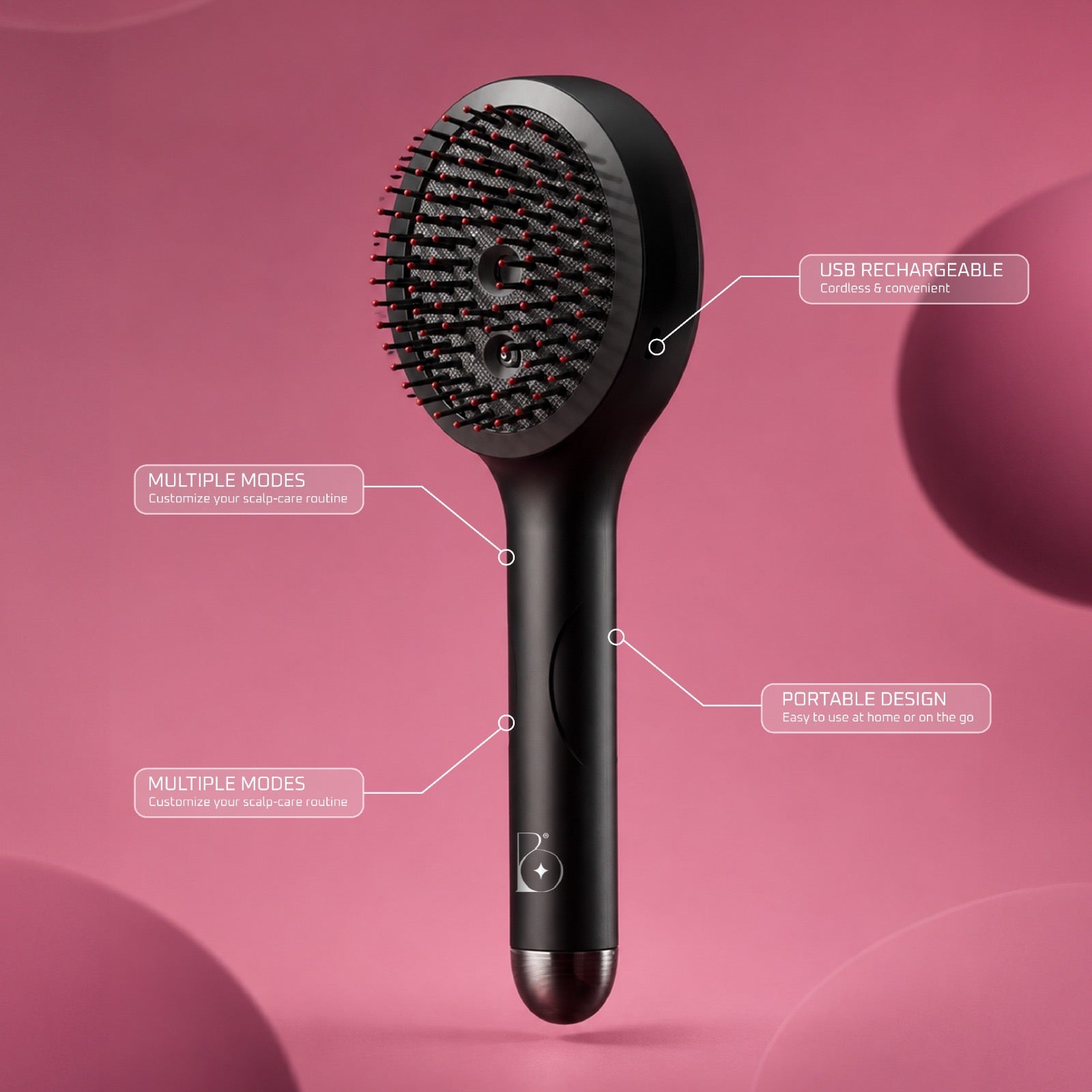 Red Light Therapy Hair Growth Comb with Vibration Massage